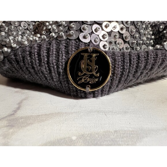 Vintage 2000’s Juicy Couture Sequin Beret With Charm Womans 100% Merino Wool main image 4